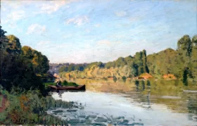 The Seine at Bougival Morning 1873 by Alfred Sisley The Seine at Bougival Morning 1873 by Alfred Sisley