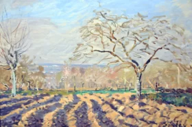 The Furrows 1873 by Alfred Sisley The Furrows 1873 by Alfred Sisley
