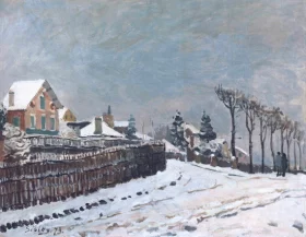 Snow at Louveciennes 1873 by Alfred Sisley Snow at Louveciennes 1873 by Alfred Sisley