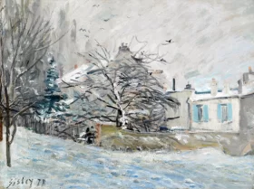 La Maison Sous La Neige by Alfred Sisley La Maison Sous La Neige by Alfred Sisley
