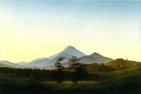 Bohemian landscape 1808 by Caspar David Friedrich