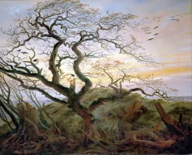 Raven tree (Coast of the Baltic Sea) 1822 by Caspar David Friedrich