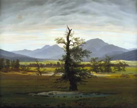 Solitary Tree 1822 by Caspar David Friedrich