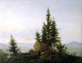 View of the Elbe Valley 1807 by Caspar David Friedrich