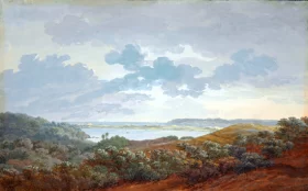 Rügen landscape with bay 1802 by Caspar David Friedrich
