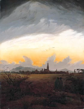 Neubrandenburg in the morning mist by Caspar David Friedrich Neubrandenburg in the morning mist by Caspar David Friedrich