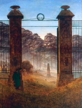 The Cemetery 1825 by Caspar David Friedrich