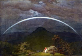 Mountain Landscape with Rainbow by Caspar David Friedrich Mountain Landscape with Rainbow by Caspar David Friedrich