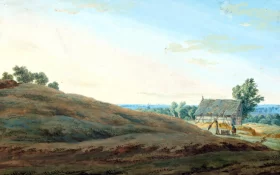 Hut with a well on Rügen 1802 by Caspar David Friedrich Hut with a well on Rügen 1802 by Caspar David Friedrich