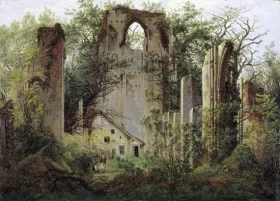 Ruined Monastery of Eldena near Greifswald by Caspar David Friedrich Ruined Monastery of Eldena near Greifswald by Caspar David Friedrich
