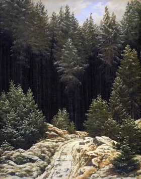 Early snow by Caspar David Friedrich Early snow by Caspar David Friedrich