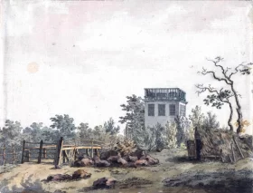 Landscape with Pavilion 1797 by Caspar David Friedrich Landscape with Pavilion 1797 by Caspar David Friedrich