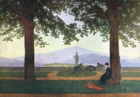 The Garden Terrace 1811 by Caspar David Friedrich The Garden Terrace 1811 by Caspar David Friedrich
