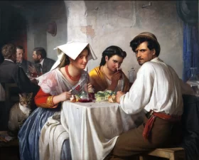 In A Roman Osteria by Carl Heinrich Bloch