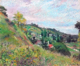 Les coteaux de Chou, Pontoise 1882 by Camille Pissarro