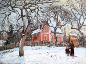 Châtaigniers à Louveciennes 1879 by Camille Pissarro
