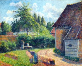 Maison de Paysans 1892 by Camille Pissarro Maison de Paysans 1892 by Camille Pissarro