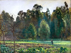 The Cabbage Field, Pontoise 1873 by Camille Pissarro The Cabbage Field, Pontoise 1873 by Camille Pissarro
