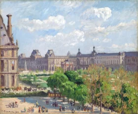 Place du Carrousel, Paris 1900 by Camille Pissarro Place du Carrousel, Paris 1900 by Camille Pissarro
