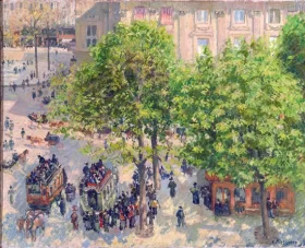 Place du Theatre-Francais, Spring 1898 by Camille Pissarro Place du Theatre-Francais, Spring 1898 by Camille Pissarro