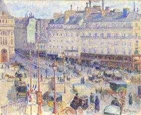 The Place du Havre, Paris 1893 by Camille Pissarro The Place du Havre, Paris 1893 by Camille Pissarro