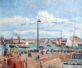 The Outer Harbour of Le Havre, Morning, Sun, Tide 1903 by Camille Pissarro The Outer Harbour of Le Havre, Morning, Sun, Tide 1903 by Camille Pissarro