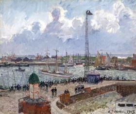 L'Anse des Pilotes et le brise-lames est, Le Havre 1903 by Camille Pissarro L'Anse des Pilotes et le brise-lames est, Le Havre 1903 by Camille Pissarro