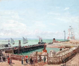 The Jetty at Le Havre, High Tide, Morning Sun 1903 by Camille Pissarro The Jetty at Le Havre, High Tide, Morning Sun 1903 by Camille Pissarro