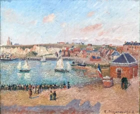 View from the Harbour in Dieppe by Camille Pissarro View from the Harbour in Dieppe by Camille Pissarro