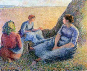 Haymakers Resting 1891 by Camille Pissarro Haymakers Resting 1891 by Camille Pissarro