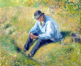 Le Père Melon au Repos 1879 by Camille Pissarro Le Père Melon au Repos 1879 by Camille Pissarro