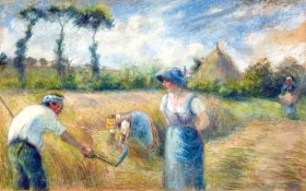 La récolte, 1880 by Camille Pissarro La récolte, 1880 by Camille Pissarro