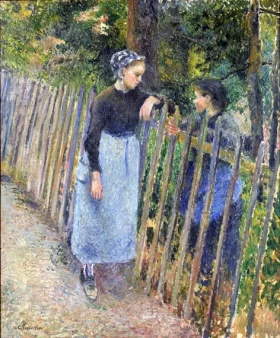 Conversation 1881 by Camille Pissarro Conversation 1881 by Camille Pissarro