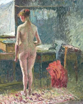 Femme nue de dos dans un intérieur 1895 by Camille Pissarro Femme nue de dos dans un intérieur 1895 by Camille Pissarro