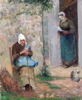 La Charité, 1876 by Camille Pissarro La Charité, 1876 by Camille Pissarro