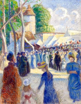 La foire de Gisors 1889 by Camille Pissarro La foire de Gisors 1889 by Camille Pissarro