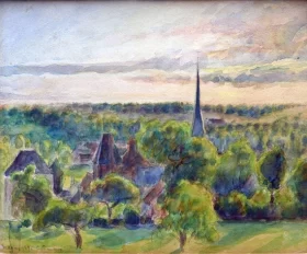 Landscape at Eragny 1890 by Camille Pissarro Landscape at Eragny 1890 by Camille Pissarro
