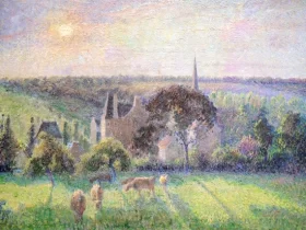Paysage à Éragny 1870 by Camille Pissarro Paysage à Éragny 1870 by Camille Pissarro