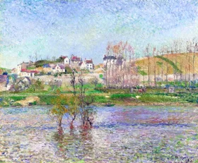 Inondation à Pontoise 1882 by Camille Pissarro Inondation à Pontoise 1882 by Camille Pissarro