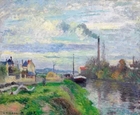 Le quai du Pothuis à Pontoise 1876 by Camille Pissarro Le quai du Pothuis à Pontoise 1876 by Camille Pissarro