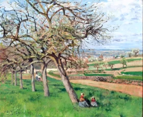 Apple Trees in Bloom 1870 by Camille Pissarro Apple Trees in Bloom 1870 by Camille Pissarro