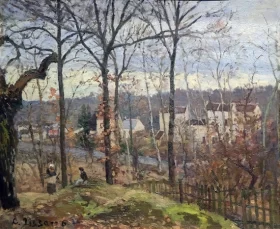 Chestnut trees in Louveciennes by Camille Pissarro Chestnut trees in Louveciennes by Camille Pissarro