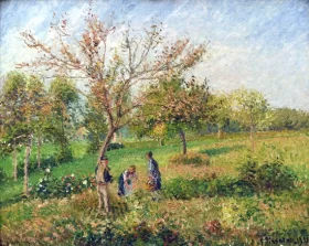 Dans le pré en automne à Éragny, 1901 by Camille Pissarro Dans le pré en automne à Éragny, 1901 by Camille Pissarro