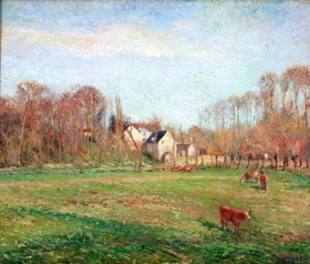 Field and Mill at Osny 1884 by Camille Pissarro
