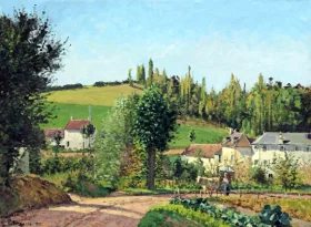 Hameau aux environs de Pontoise 1872 by Camille Pissarro Hameau aux environs de Pontoise 1872 by Camille Pissarro
