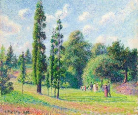 Jardin de Kew, Londres, près d'un étang 1892 by Camille Pissarro Jardin de Kew, Londres, près d'un étang 1892 by Camille Pissarro