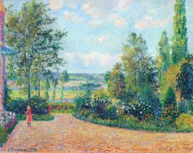 Jardin Mirbeau aux Damps 1892 by Camille Pissarro Jardin Mirbeau aux Damps 1892 by Camille Pissarro