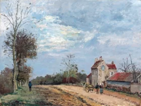 La Maison de Monsieur Musy, Route de Marly, Louveciennes 1872 by Camille Pissarro La Maison de Monsieur Musy, Route de Marly, Louveciennes 1872 by Camille Pissarro