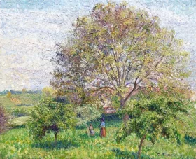Le Grand Noyer au Printemps, Éragny, 1894 by Camille Pissarro