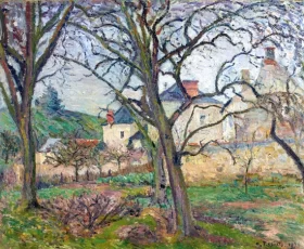 Le jardin de Maubuisson, vu vers la côte Saint-Denis, Pontoise 1876 by Camille Pissarro